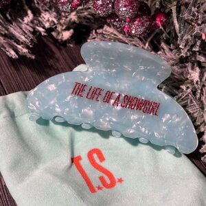 Taylor Swift The Life of a Showgirl Hair Clip Claw Official Merch Teal